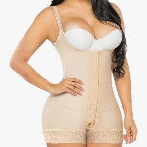 Seamless Beige Shapewear Bodysuit
